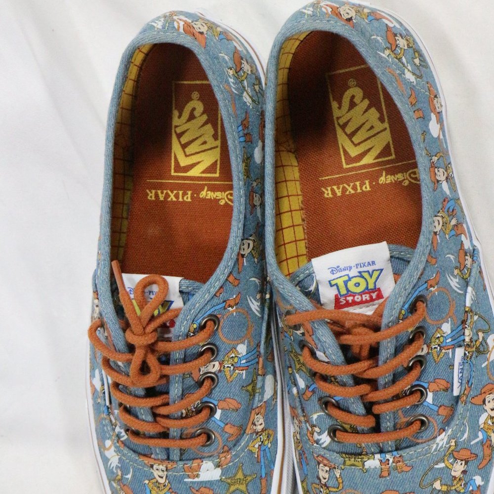 VANS Authentic Toy Story Woody True White Sneakers Sz 10.5 US Men - Picture 11 of 13